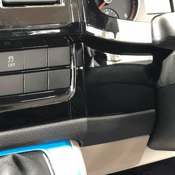 For VW T6 Transporter Lower Dash Styling Trims Comfort Dash Gloss Black Painted and Ready to Fit (Set of 6)
