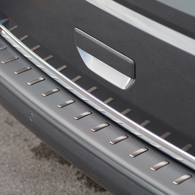For VW T6 Transporter Multivan Rear Bumper Protector (Tailgate Only) Carbon Fibre Film