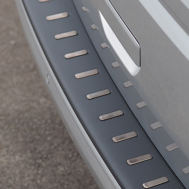 For VW T6 Transporter Multivan Rear Bumper Protector (Tailgate Only) Carbon Fibre Film