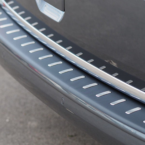 For VW T6 Transporter Multivan Rear Bumper Protector (Tailgate Only) Carbon Fibre Film