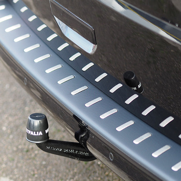 For VW T6.1 Transporter Multivan Rear Bumper Protector (Tailgate Only) Carbon Fibre Film