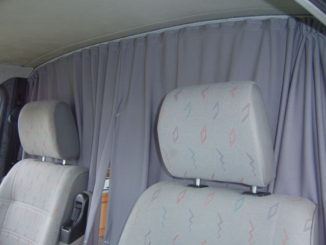 For VW T6,T6.1 Transporter Cab Divider Curtain Kit with Rail Premium Quality - Van-X