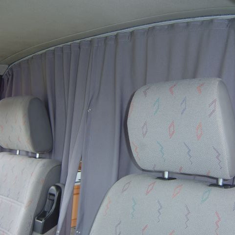 For VW T4 Transporter Cab Divider Curtain Kit with Rail Premium Quality - Van-X