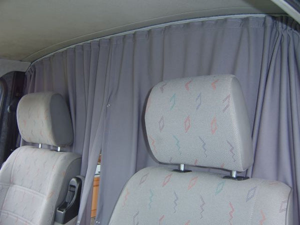 For VW T6,T6.1 Transporter Cab Divider Curtain Kit with Rail Premium Quality - Van-X