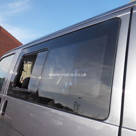 For VW T4 Transporter Side Window Sliding Glass Smoked | Van-X