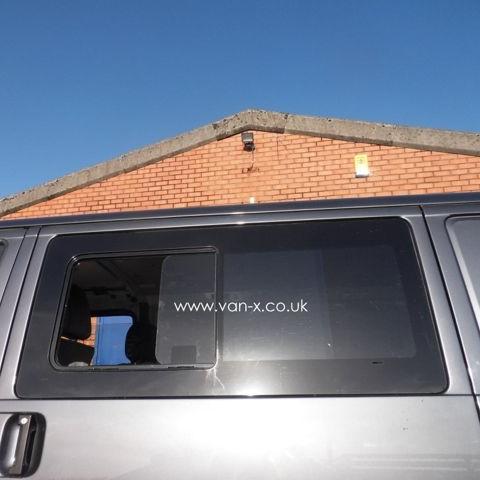 For VW T4 Transporter Side Window Sliding Glass Smoked | Van-X