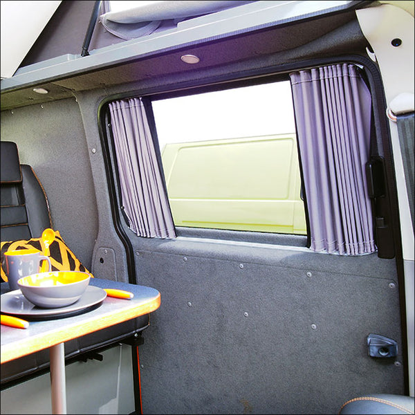 For VW T5 Transporter Premium 2 x Side Window Curtains Van-X