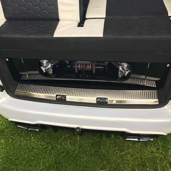 For VW T5 , T5.1 Transporter Stainless Rear Threshold Cover Barn Door Only Interior Styling