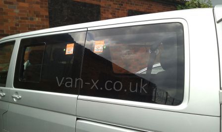 For VW T5 Transporter Rear Quarter Window Swb Smoked Glass | Van-X
