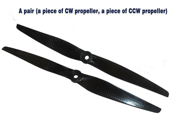 10x50 Propeller Set Carbon Fibre