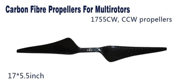 17x55 Carbon Fibre Propeller pair (CW/CCW)