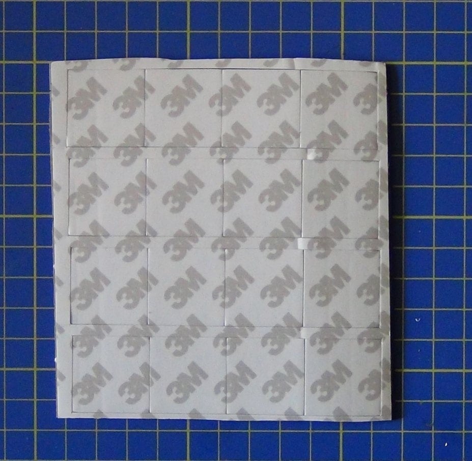 3M Double-Sided Mounting Foam (2.5x2.5x2.5cm, Pack of 16)