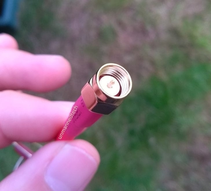 4-Lobe Cloverleaf Antenna SMA, RHCP (Red)