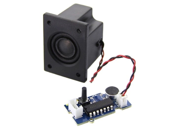 Grove Recorder v2.0 (ISD1820PY) with Loudspeaker/Volume Amplifier (NS8002)