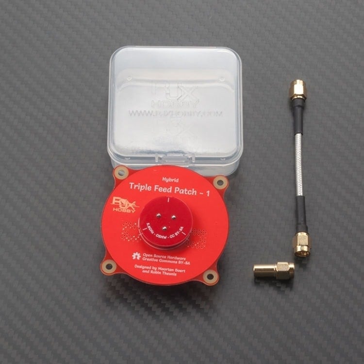 Triple Feed Patch Antenna SMA 9.4db (with 50ohm  dummy load)