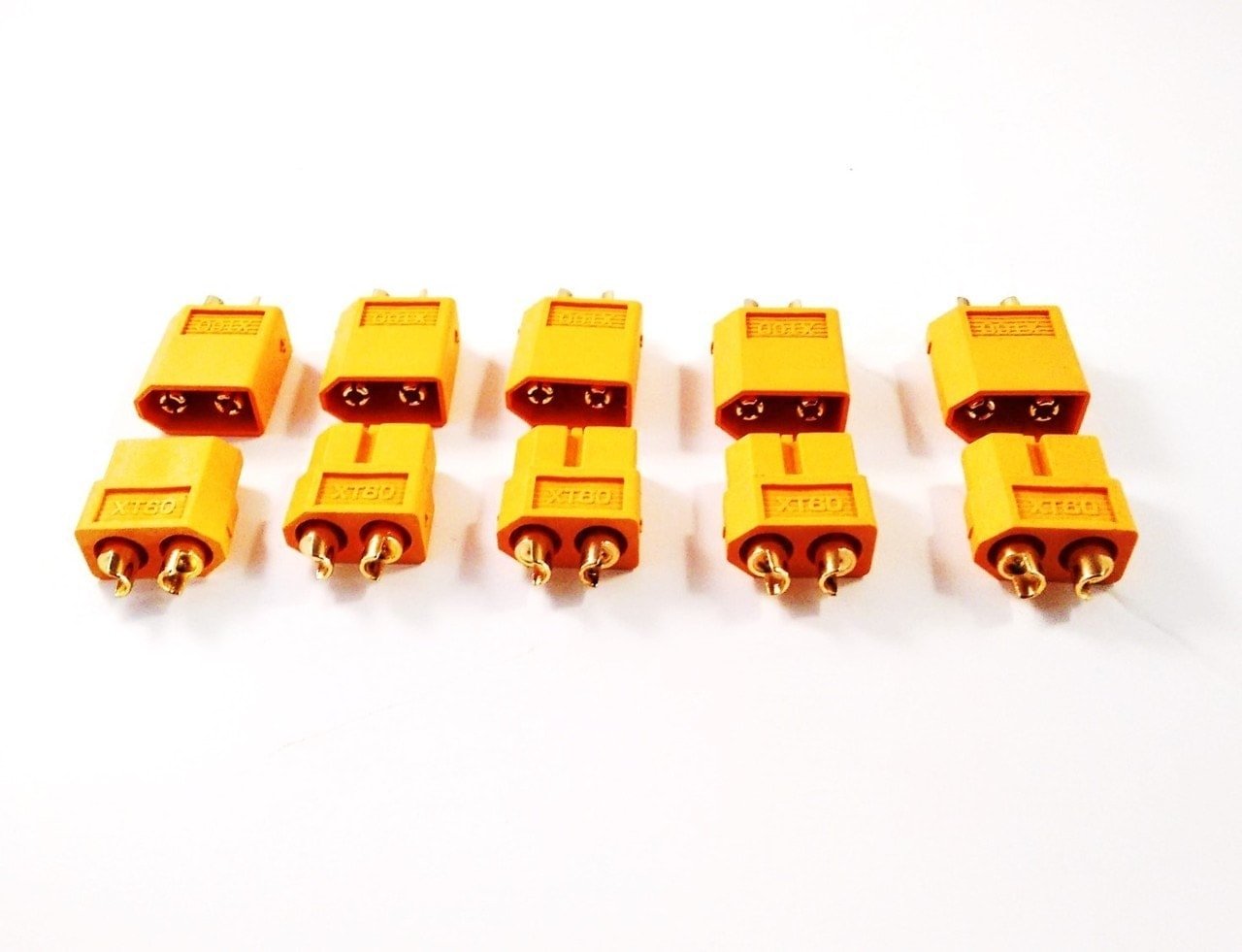 XT60 Connectors Yellow/Black (Pack of 10)