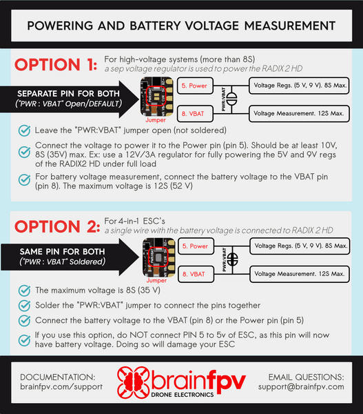 BrainFPV Radix 2 HD h7 Flight Controller
