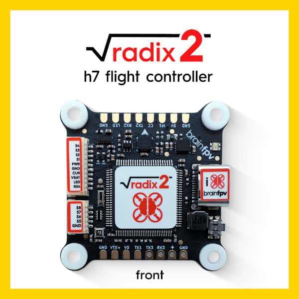BrainFPV Radix 2 Flight Controller (H7 + graphic OSD)