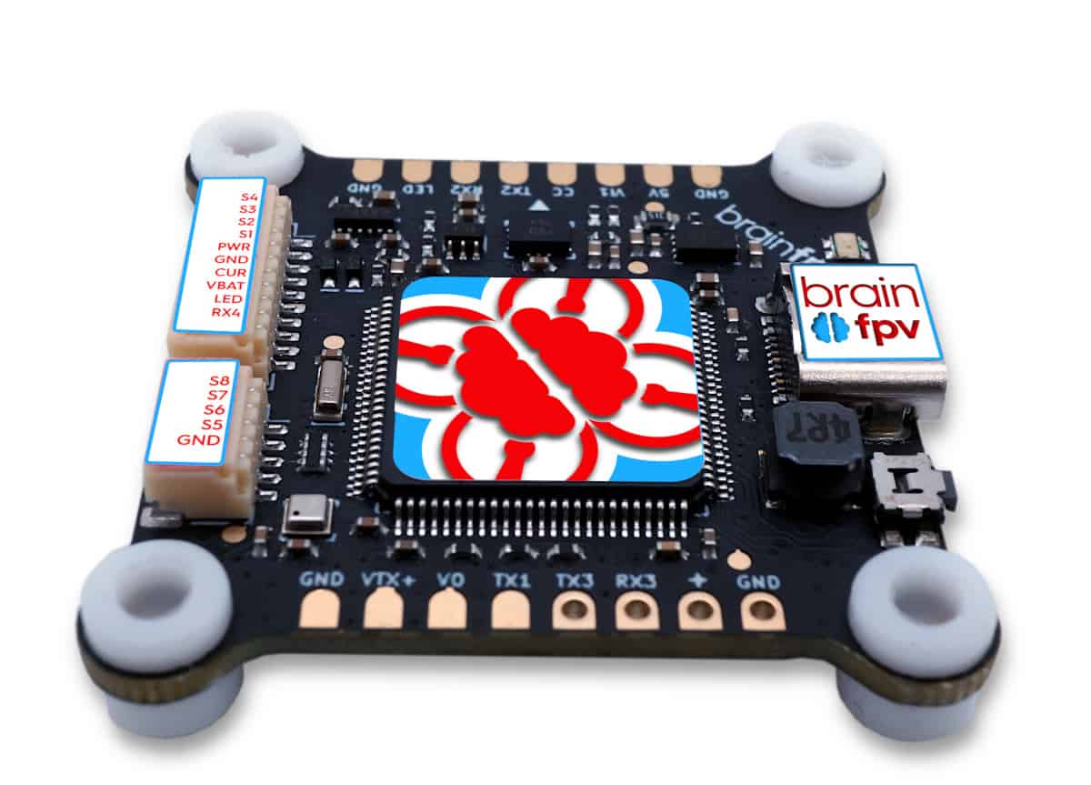 BrainFPV Radix 2 Flight Controller (H7 + graphic OSD)