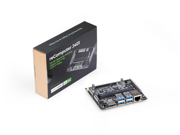 reComputer J401 - Open-source carrier board for Jetson Orin Nano/Orin NX (no power adapter)
