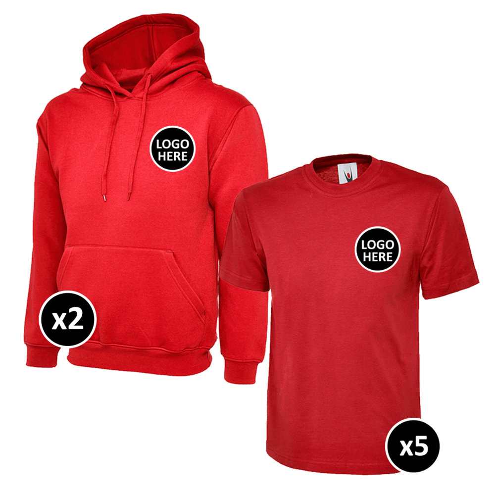 Uneek Hoodie & T-Shirts Bundle - 7 Items