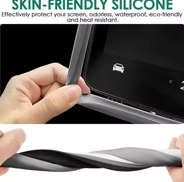Tesla Model 3/Y Silicone Protective Frame Edge Cover Central Control Display Screen Protector