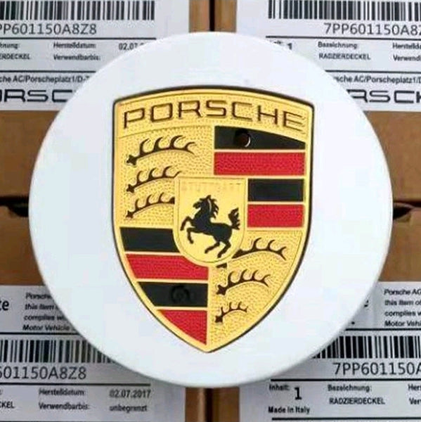 Porsche Wheel Centre Caps - Silver (Set of 4)