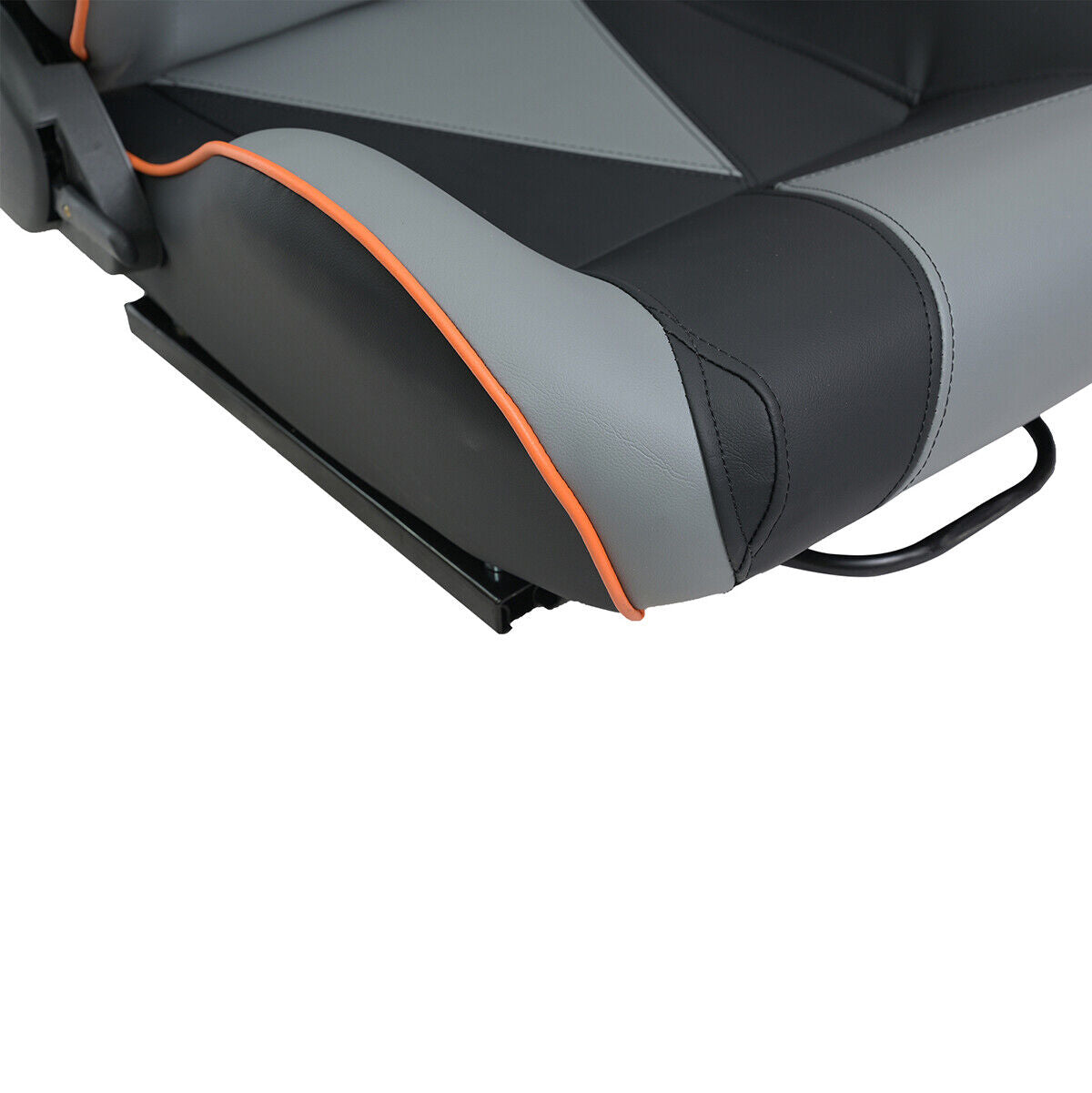 JIABEIR (Manufactured and Dispatched from China) Grey Black Orange Sports Car / Racing Sim x1 Individual Bucket Seats JBR1043