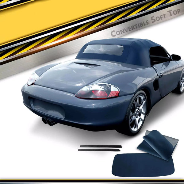 Brand New Blue Cabrio Convertible Soft Top Roof & Glass Window for Porsche Boxster 986 PR-2291-442-2994