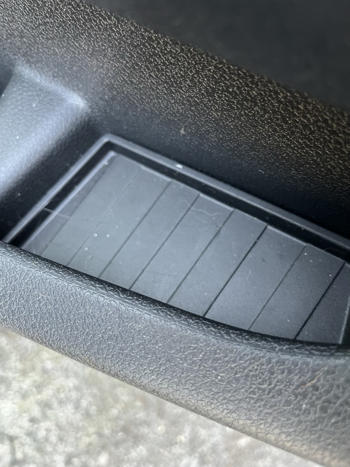 For Fiat Scudo Door Pocket Rubber Inserts / Mats - Black