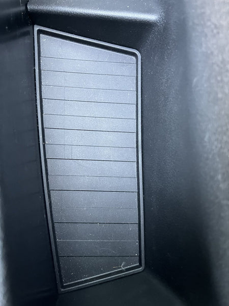 For Vauxhall New Vivaro Door Pocket Rubber Inserts / Mats - Black | Van-X