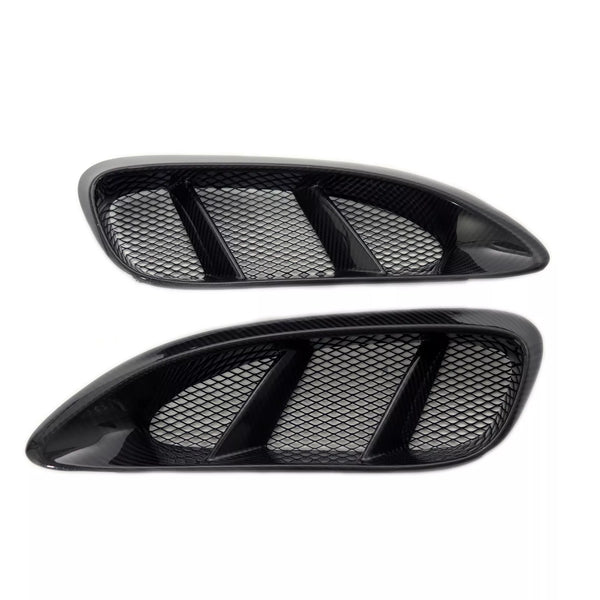 TATECH x2 (1 Pair) Carbon Fibre Design Style Rear Wing Air Vent Scoop Intake Grille for Porsche Boxster 982 987 + Cayman 718 2016-2018