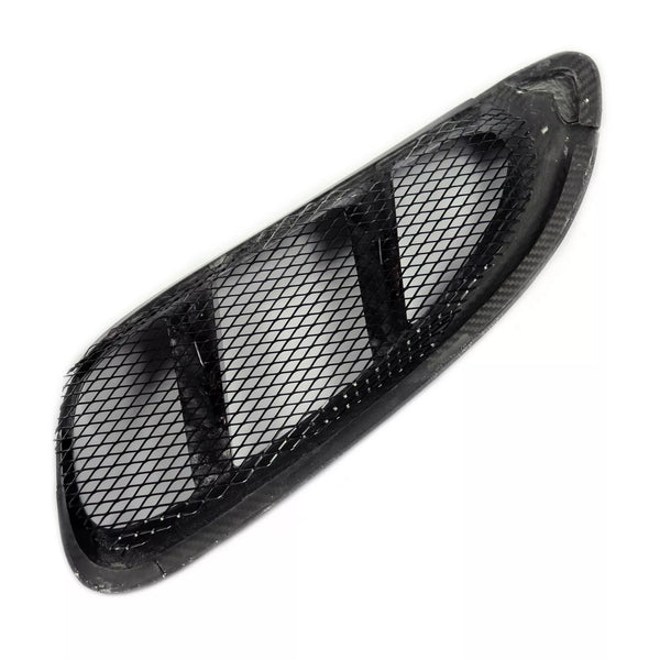 TATECH x2 (1 Pair) Carbon Fibre Design Style Rear Wing Air Vent Scoop Intake Grille for Porsche Boxster 982 987 + Cayman 718 2016-2018