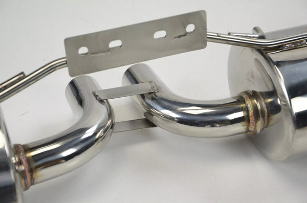 Aftermarket Stainless Steel Dual Centre Exit Backbox Exhaust Silencer Muffler For Porsche Boxster 986 2.5 2.7 3.2 97-04