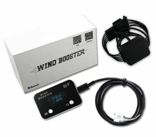 WINDBOOSTER 2S OBD Acceleration Performance Throttle Controller & Pedal Remap - Utilising Chip Tuning / Electronic Engine Tuning - Econ / Sport / Sport+ / Race Modes - OLED Display