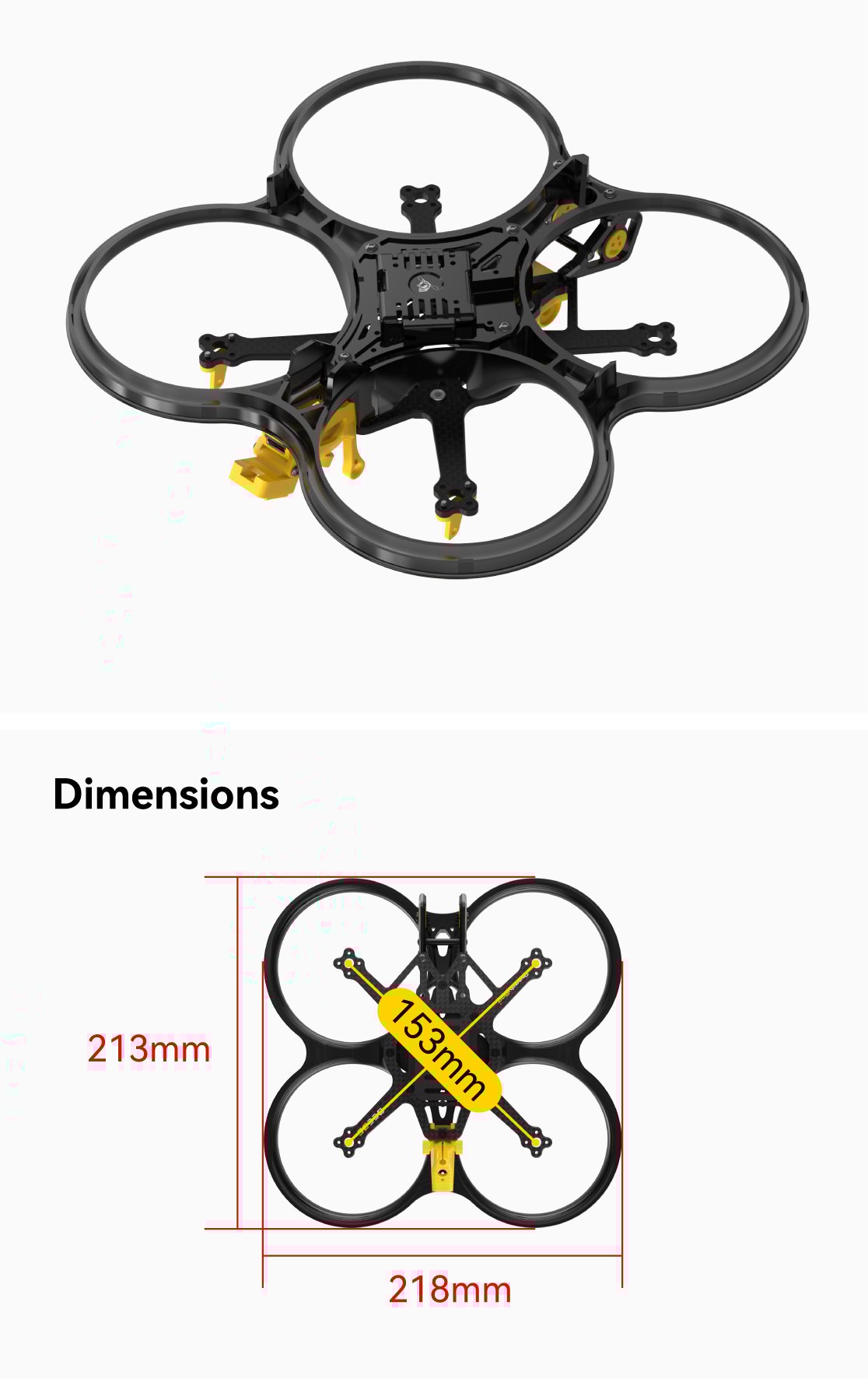 SpeedyBee Bee35 3.5 inch CineWhoop Frame