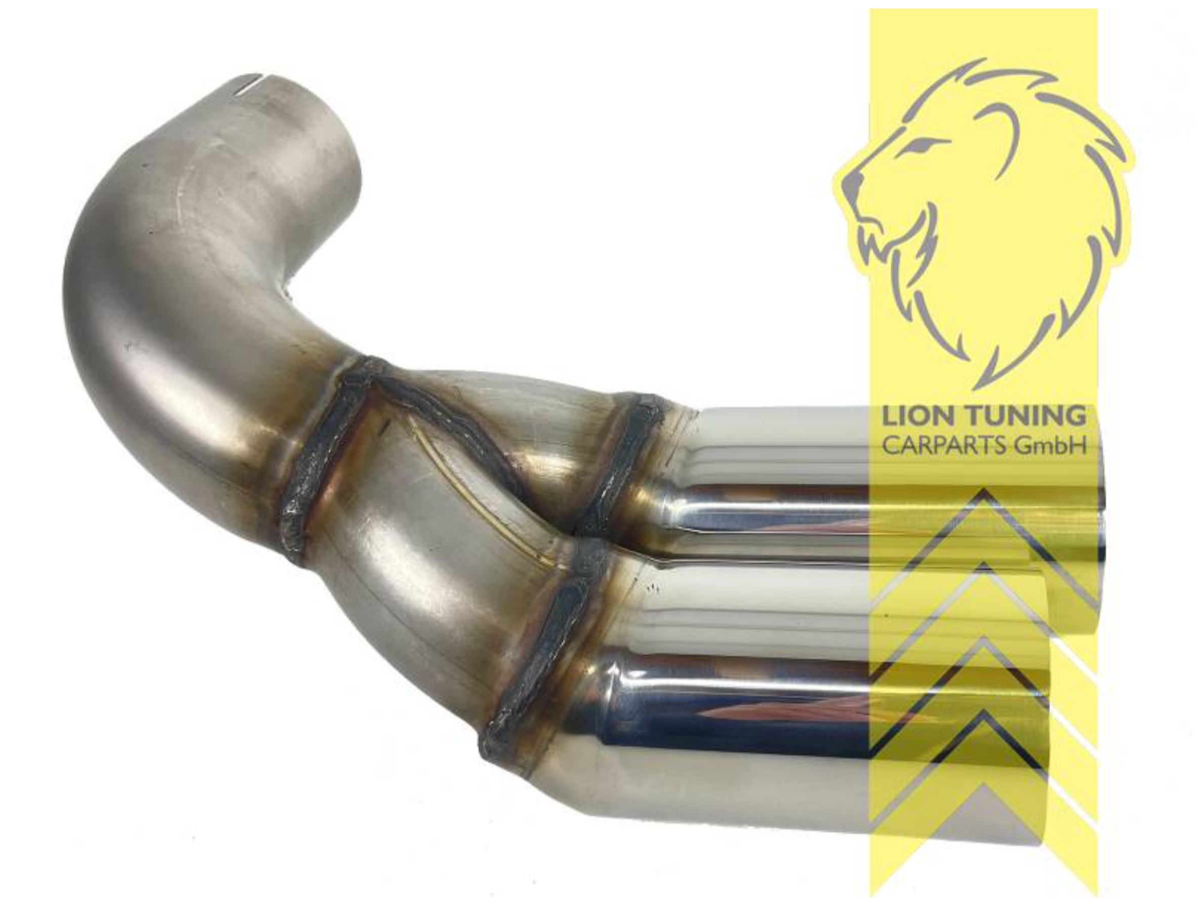 LionTuning Stainless Steel tailpipe exhaust cover 2 pipe Twin Exit Duplex Muffler Tail Finisher left for BMW F30 F31 F32 F33 F36 70mm Diesel