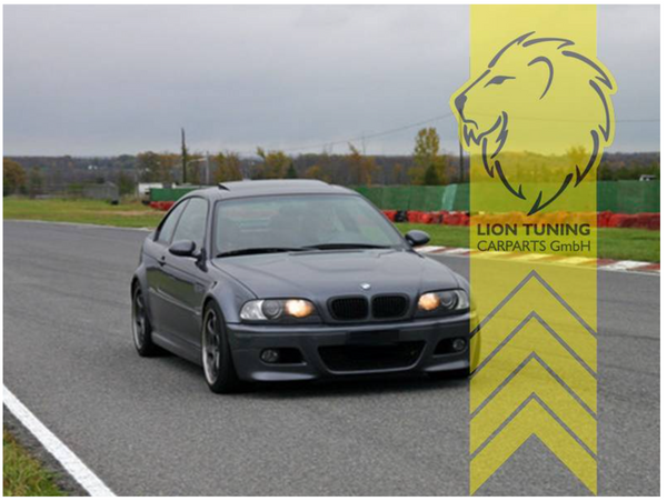 LionTuning New Front bumper front apron for BMW E46 Sedan Touring Coupe Cabrio M3 CSL M Sport with ABE