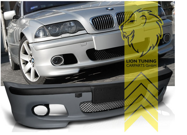 LionTuning New Front bumper front apron for BMW E46 Sedan Touring M Sport with ABE