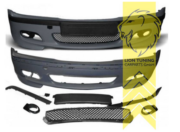 LionTuning New Front bumper front apron for BMW E46 Sedan Touring M Sport with ABE