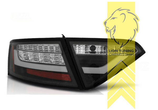 LT LED DRL Lightbar Rear Lights Tail Lamps Audi A5 8T Coupe Sportback BLACK LHD OE Halogen to LED