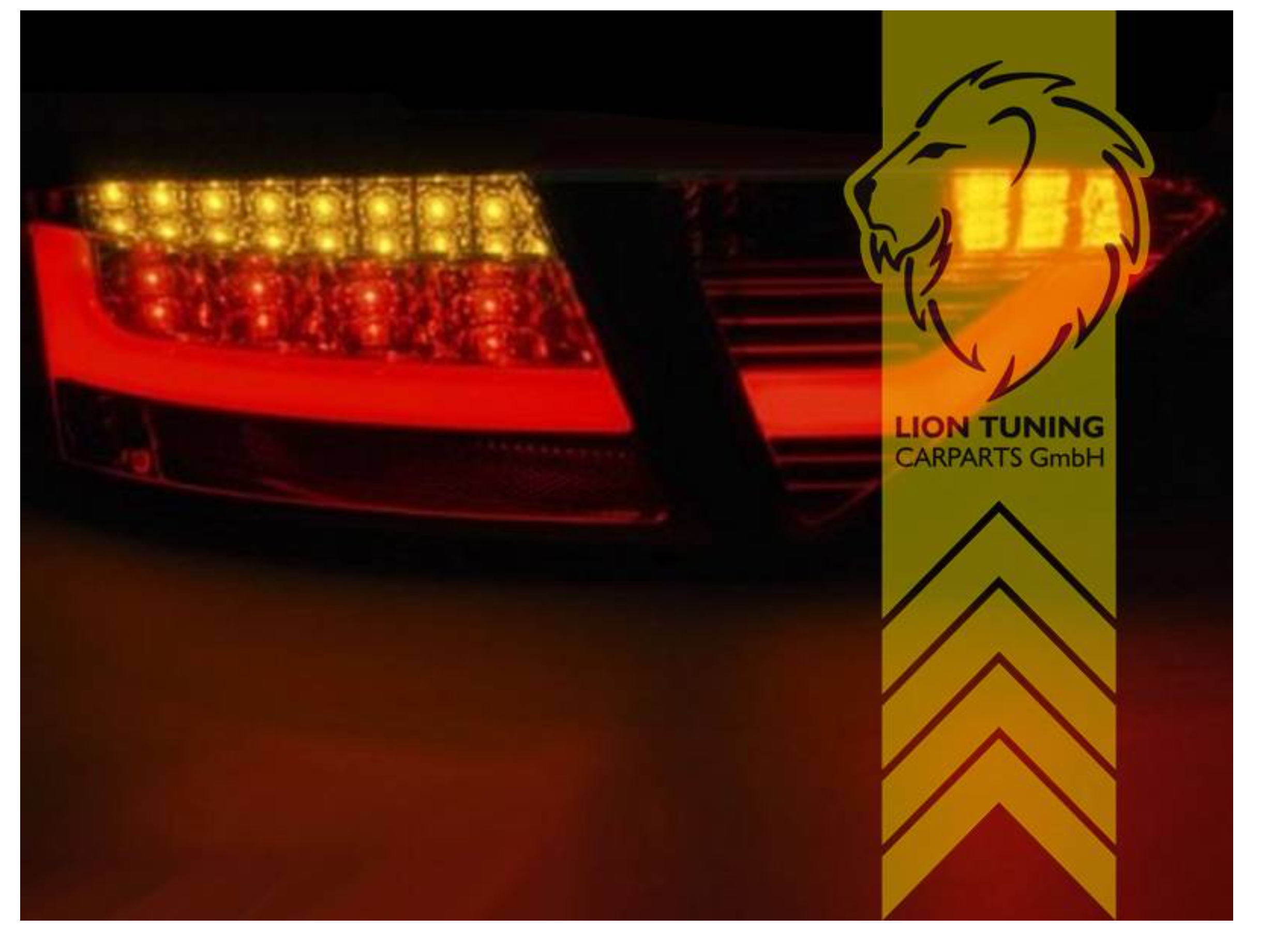 LT LED DRL Lightbar Rear Lights Tail Lamps Audi A5 8T Coupe Sportback BLACK LHD OE Halogen to LED