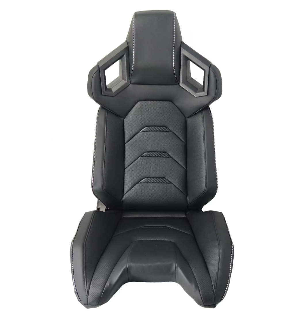 JIABEIR (Manufactured and Dispatched from China) Black Luxury Sports Car / Racing Sim x1 Individual Bucket Seats JBR1085