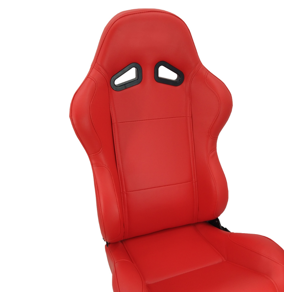 JIABEIR (Manufactured and Dispatched from China) RED Sports Car / Racing Sim x1 Individual Bucket Seats JBR1004