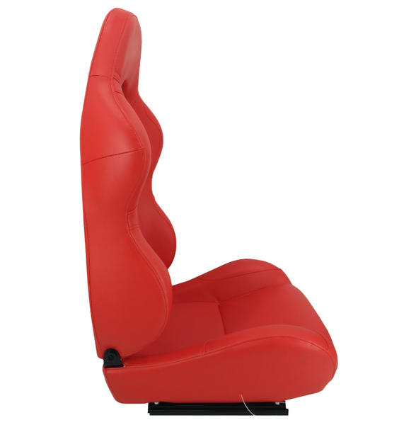 JIABEIR (Manufactured and Dispatched from China) RED Sports Car / Racing Sim x1 Individual Bucket Seats JBR1004