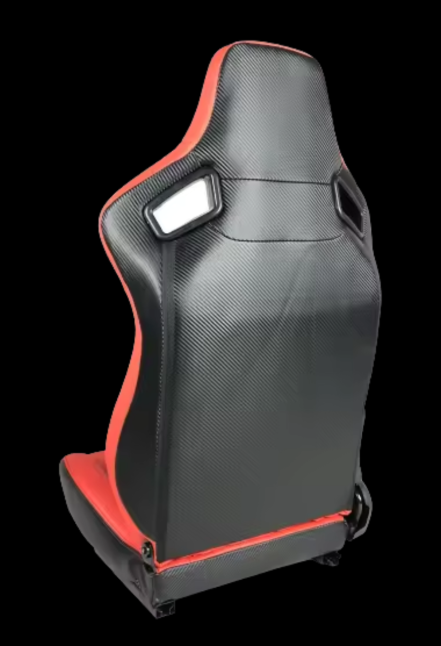 JIABEIR (Manufactured and Dispatched from China) RED LUXE Premium Sports Car / Racing Sim x1 Individual Bucket Seats JBR1088RD