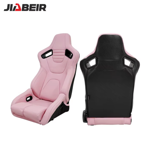 JIABEIR (Manufactured and Dispatched from China) HOT BABY PINK LUXE Premium Sports Car / Racing Sim x1 Individual Bucket Seats JBR1061