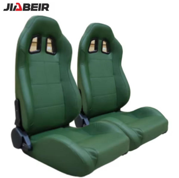 JIABEIR (Manufactured and Dispatched from China) GREEN Sports Car / Racing Sim x1 Individual Bucket Seats JBR1001