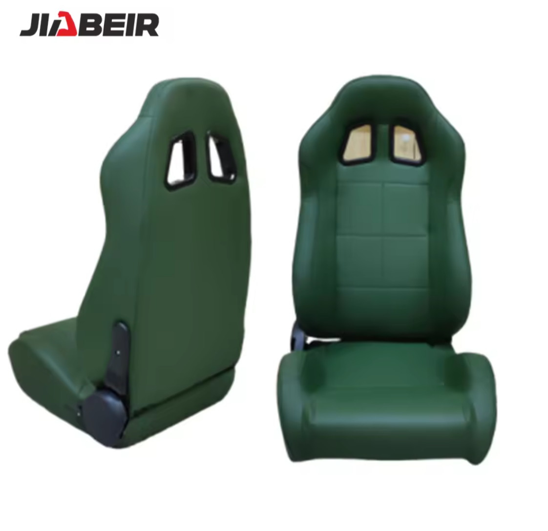 JIABEIR (Manufactured and Dispatched from China) GREEN Sports Car / Racing Sim x1 Individual Bucket Seats JBR1001