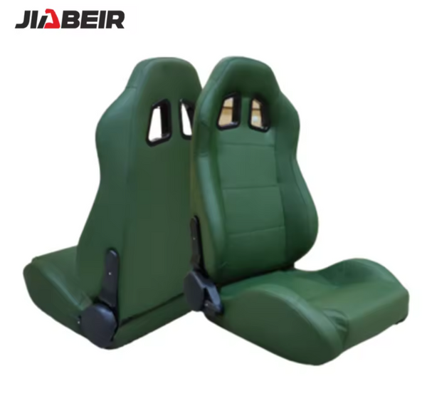 JIABEIR (Manufactured and Dispatched from China) GREEN Sports Car / Racing Sim x1 Individual Bucket Seats JBR1001